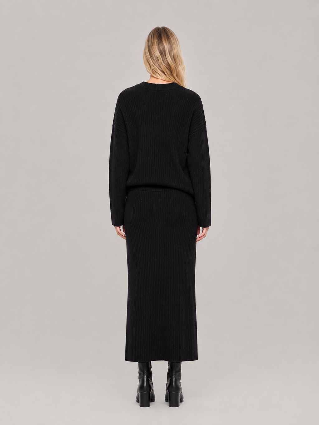 Judith Ribbed Sweater & Skirt Set - Clara & Vivian