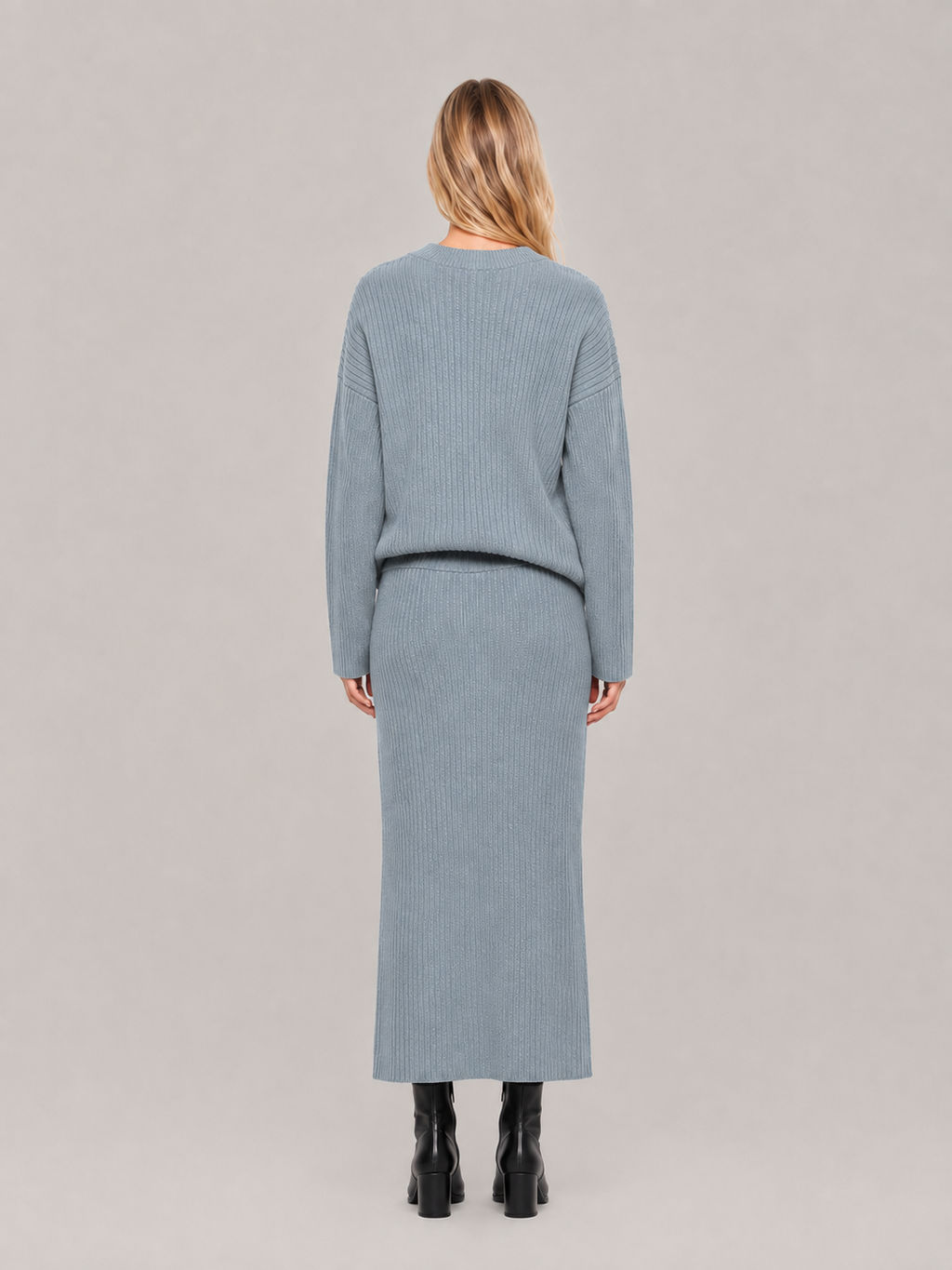 Judith Ribbed Sweater & Skirt Set - Clara & Vivian