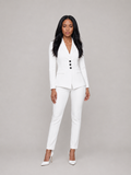 Getailleerd pak met blazer en smalle broek voor dames – Yolara