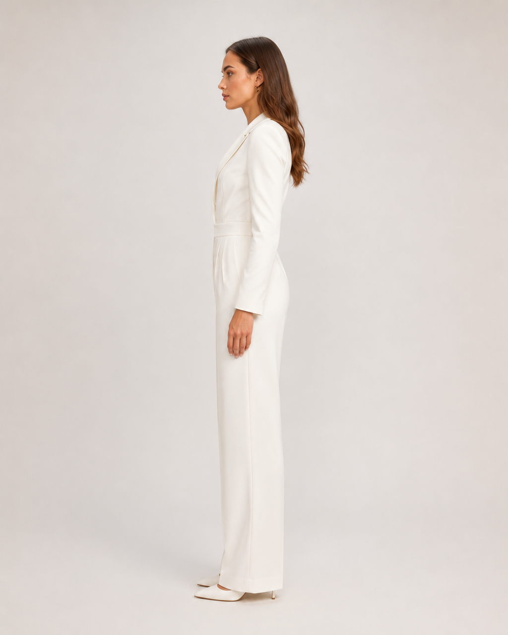 Getailleerde blazer-jumpsuit voor dames – Giovelle
