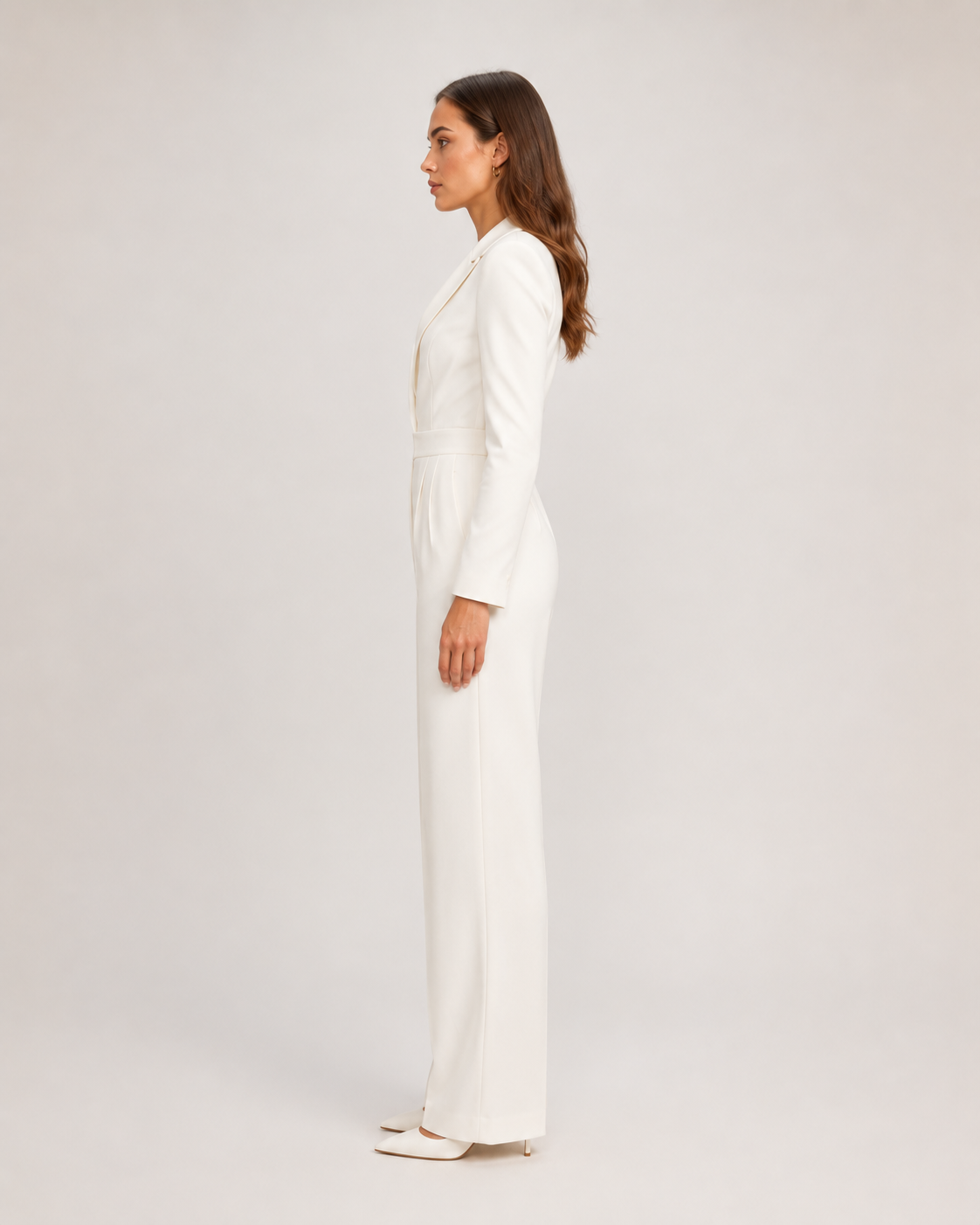 Getailleerde blazer-jumpsuit voor dames – Giovelle
