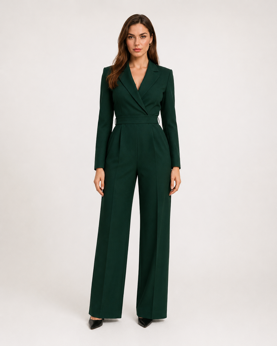Getailleerde blazer-jumpsuit voor dames – Giovelle
