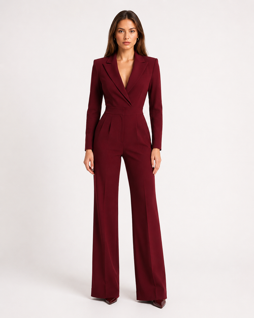 Alexandra Tailored Blazer Jumpsuit - Clara & Vivian