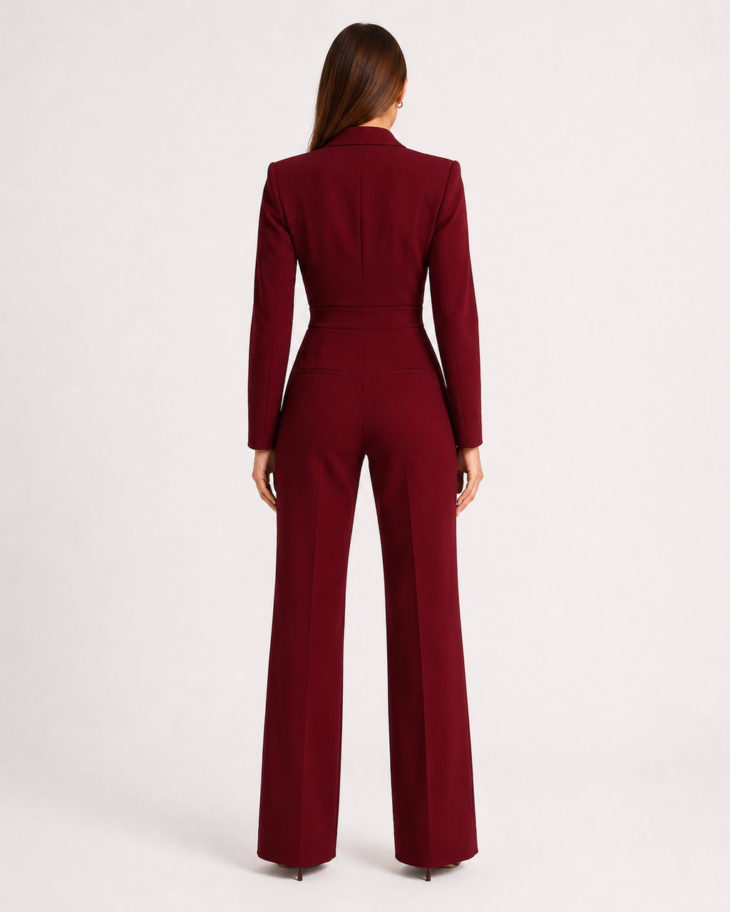 Getailleerde blazer-jumpsuit voor dames – Giovelle