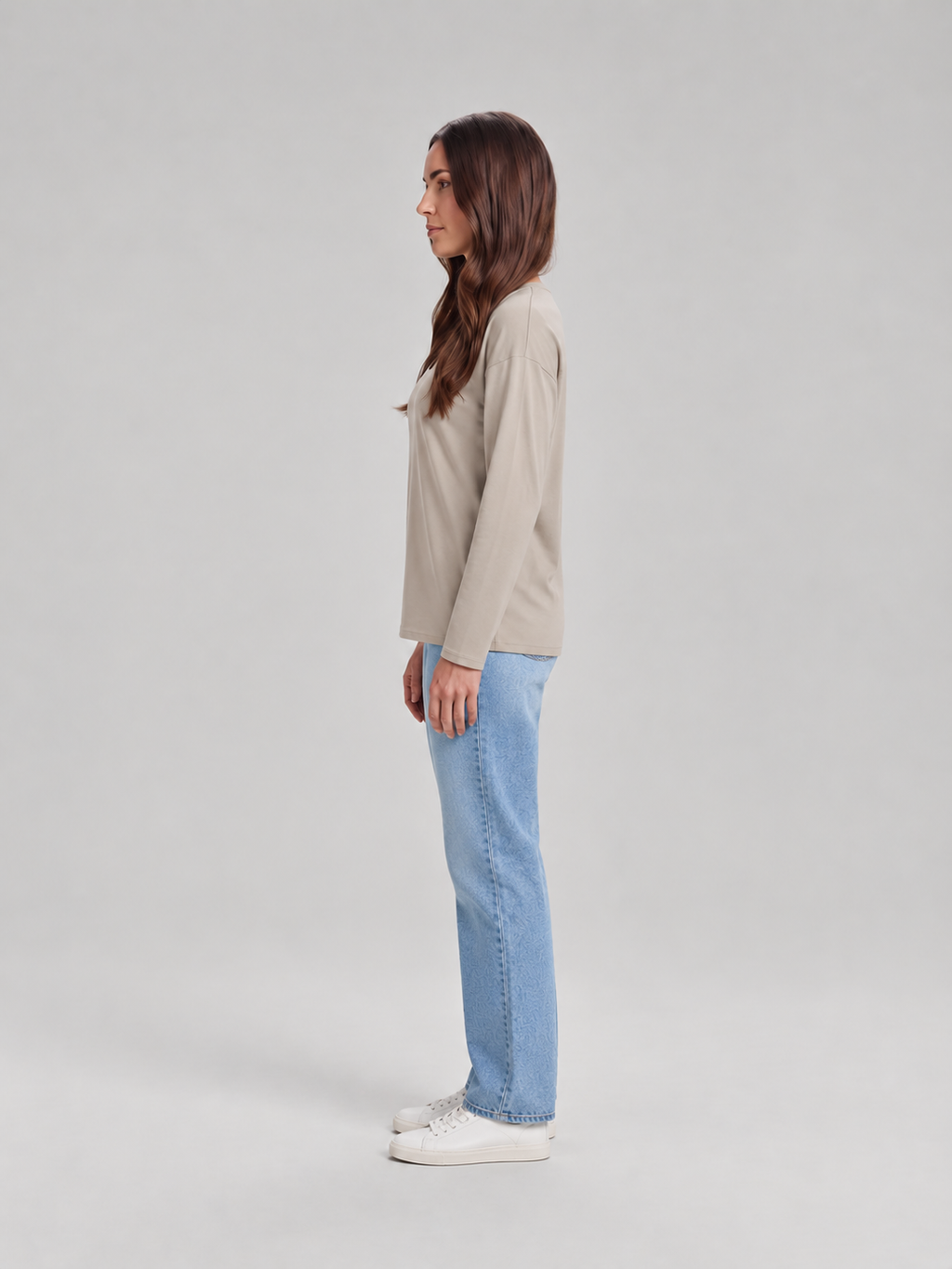 Louise Essential Long-Sleeve Top - Clara & Vivian