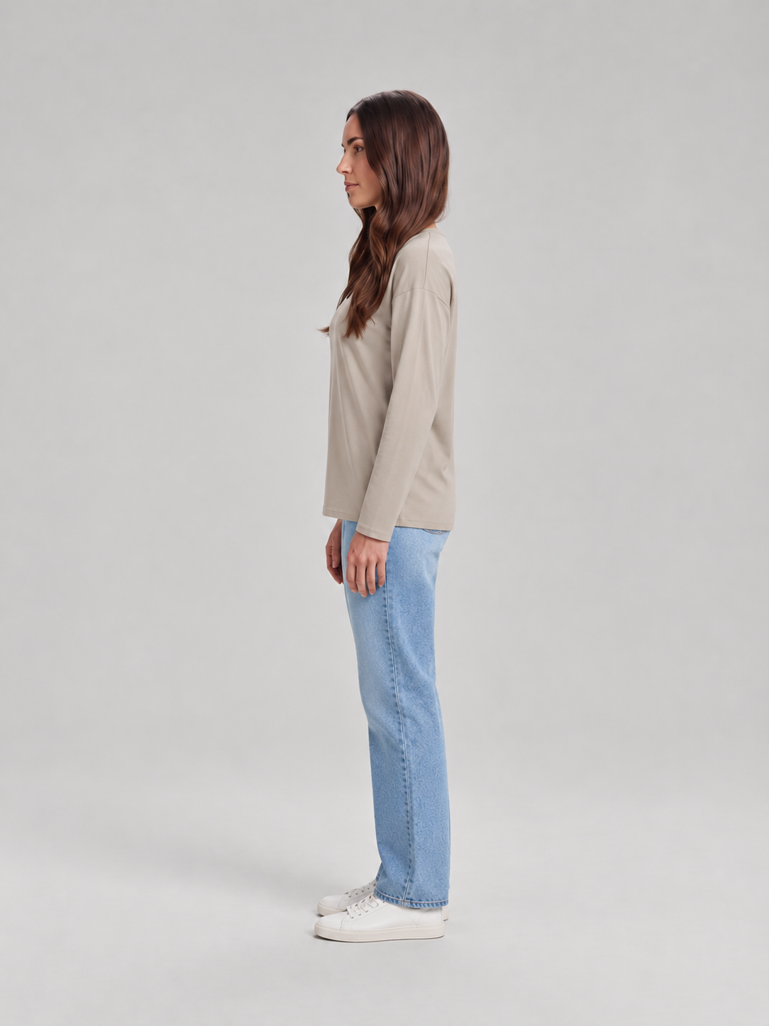 Louise Essential Long-Sleeve Top - Clara & Vivian