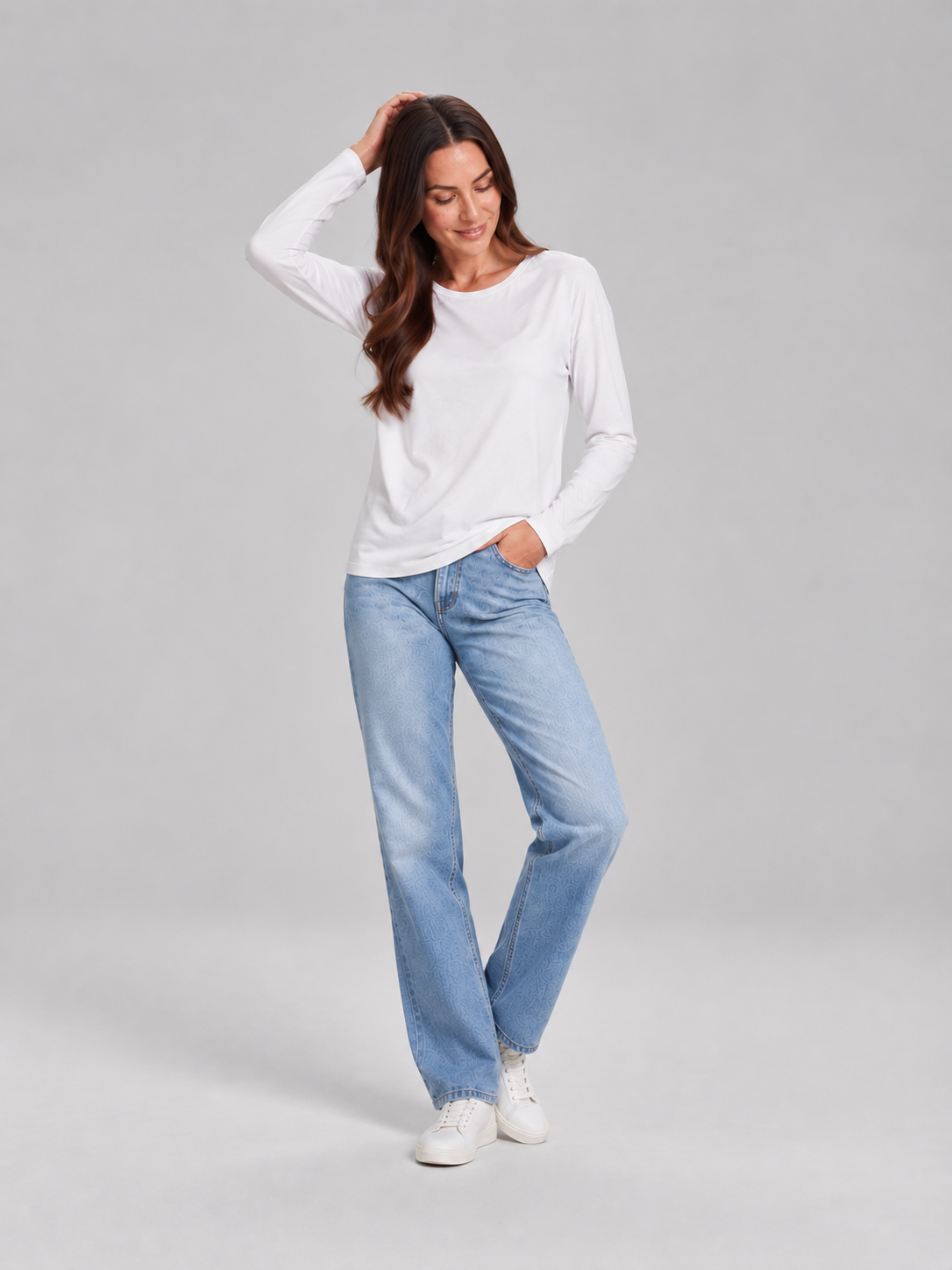 Louise Essential Long-Sleeve Top - Clara & Vivian