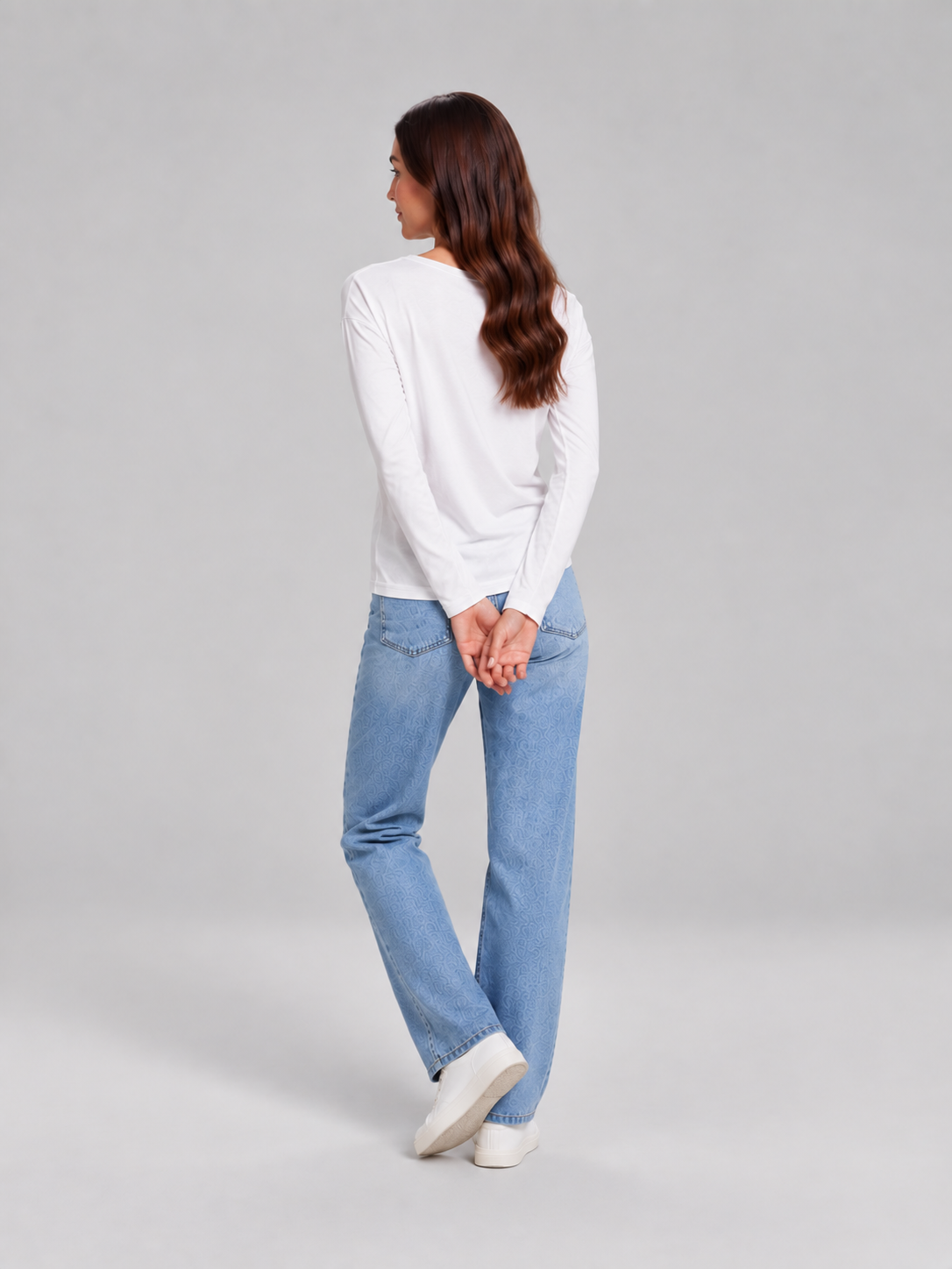 Louise Essential Long-Sleeve Top - Clara & Vivian