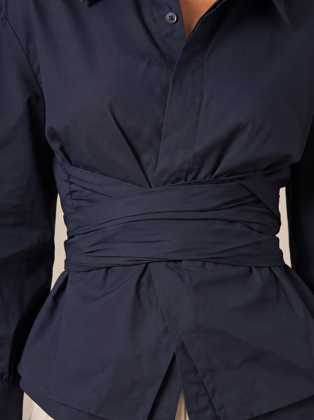 Victoria Tie-Waist Peplum Blouse - Clara & Vivian