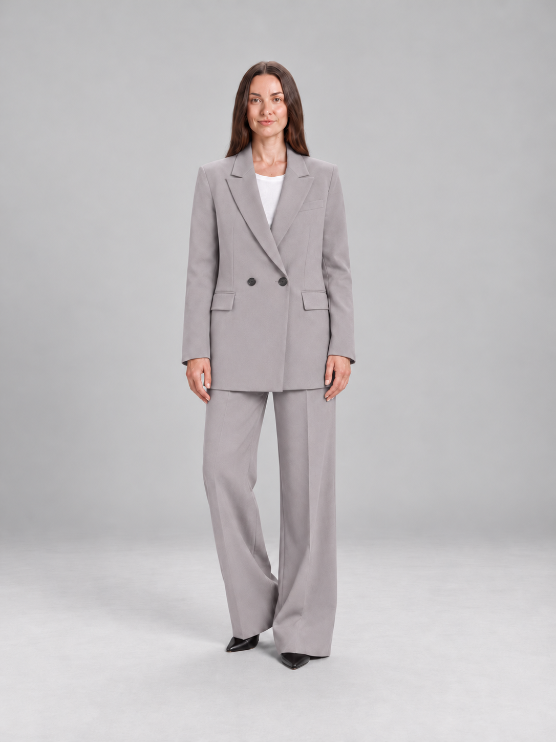 Oversized blazerpak met wijde broek voor dames – Desirée