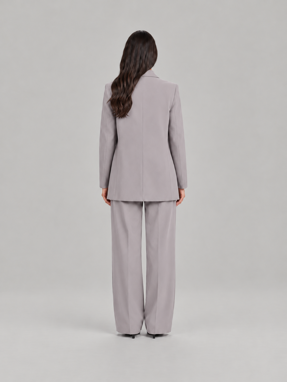 Oversized blazerpak met wijde broek voor dames – Desirée