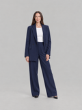 Oversized blazerpak met wijde broek voor dames – Desirée
