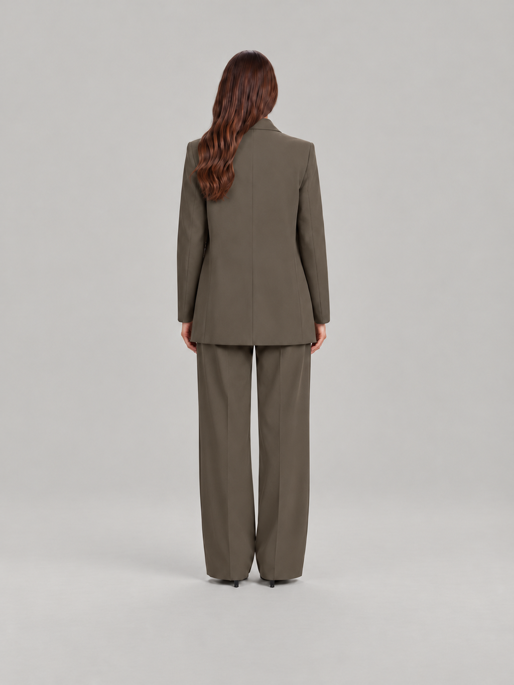 Oversized blazerpak met wijde broek voor dames – Desirée