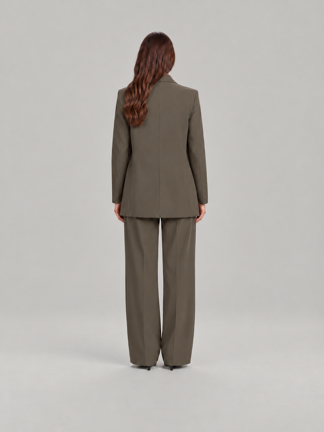 Oversized blazerpak met wijde broek voor dames – Desirée