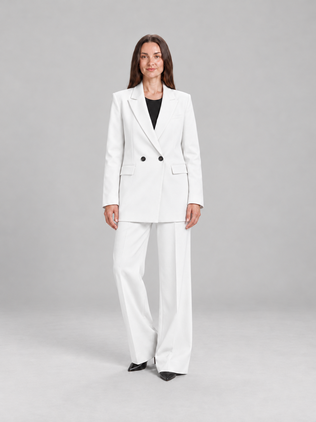 Oversized blazerpak met wijde broek voor dames – Desirée