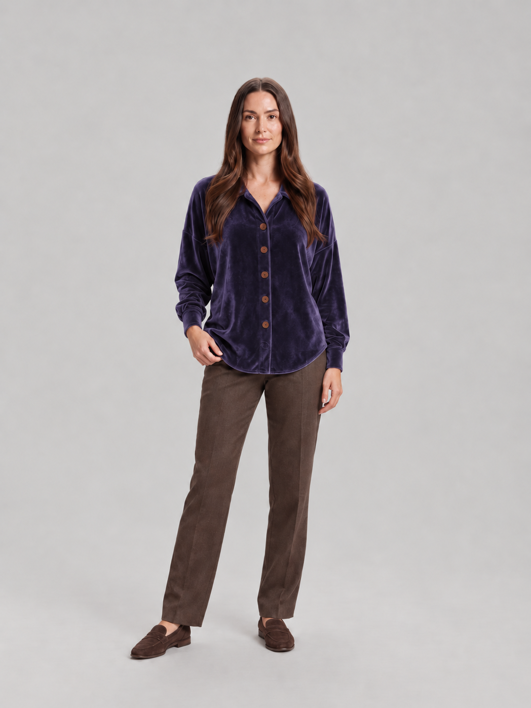 Josephine Velvet Button-Up - Clara & Vivian