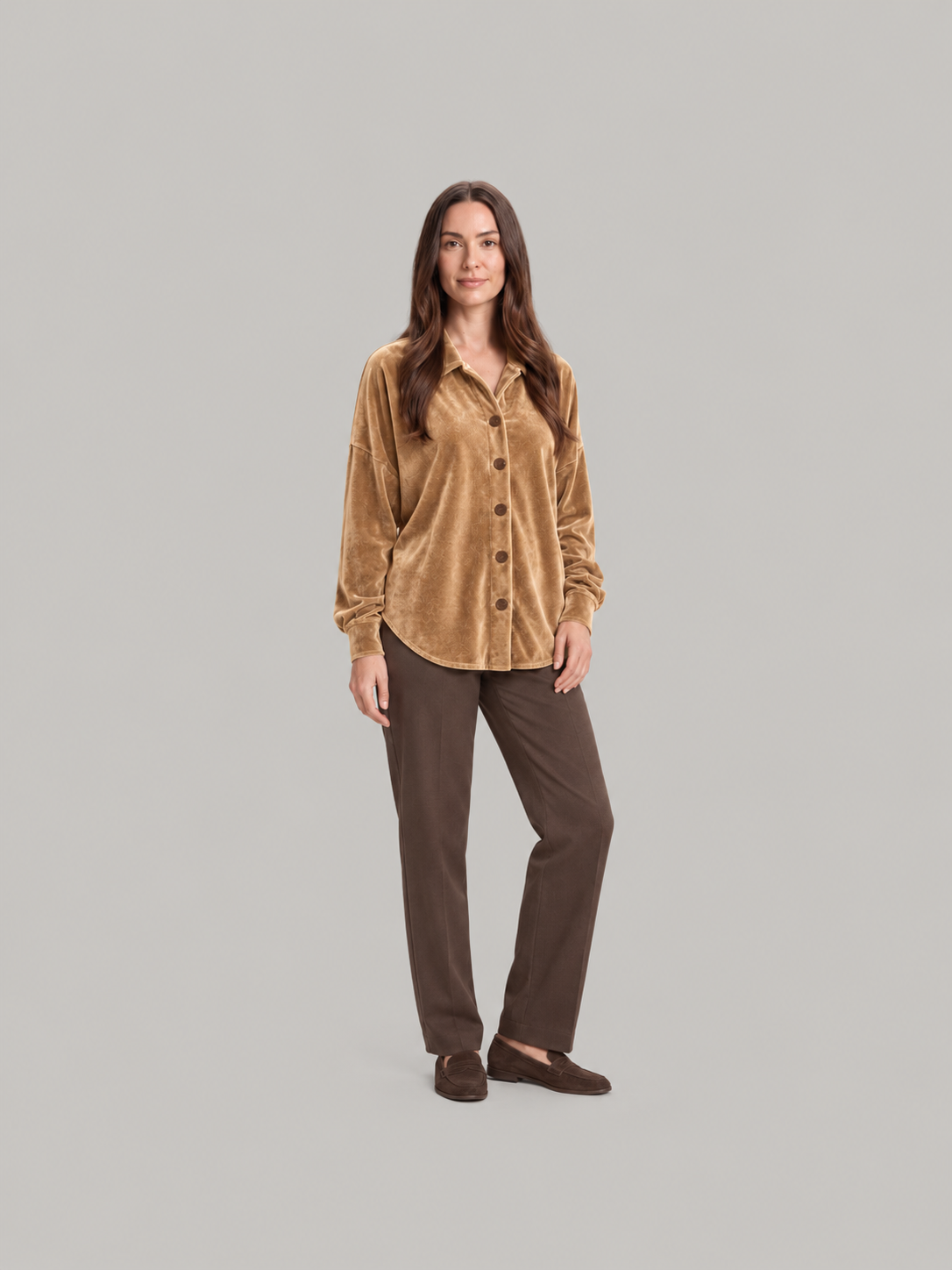 Josephine Velvet Button-Up - Clara & Vivian