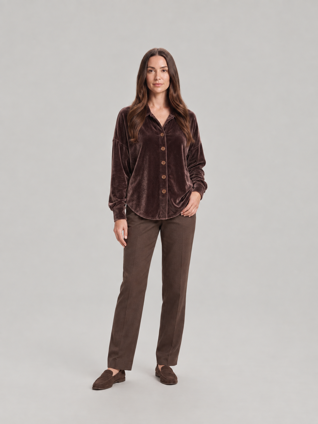 Josephine Velvet Button-Up - Clara & Vivian