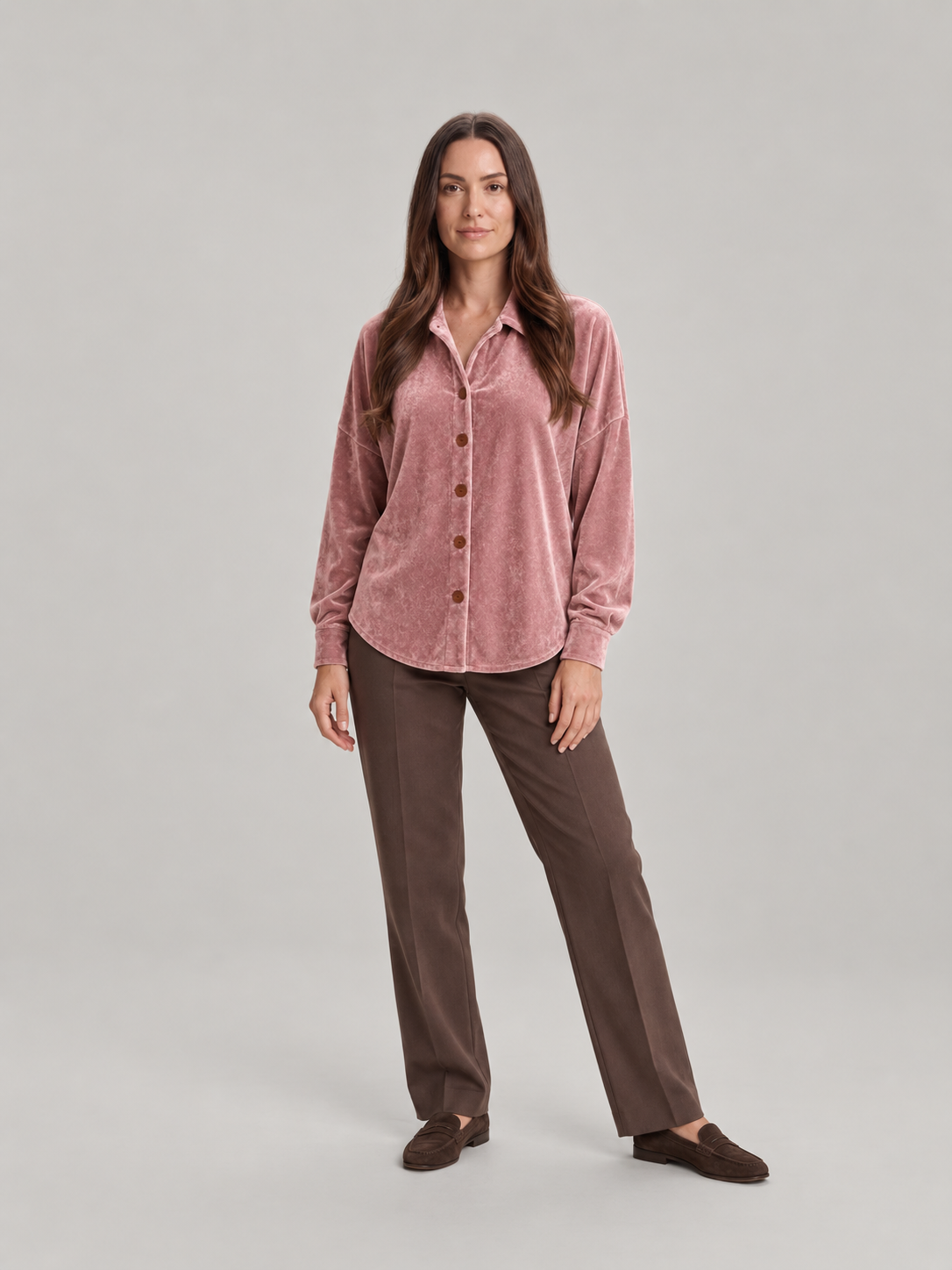 Josephine Velvet Button-Up - Clara & Vivian