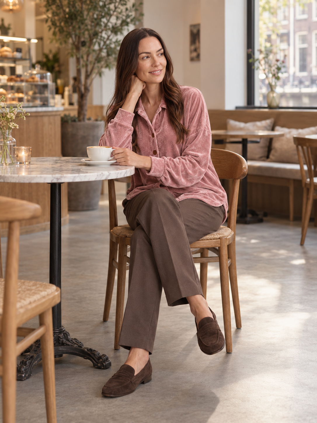 Josephine Velvet Button-Up - Clara & Vivian
