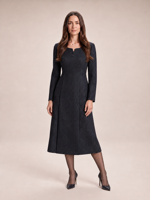Blazerset met bijpassende midijurk voor dames – Marisol