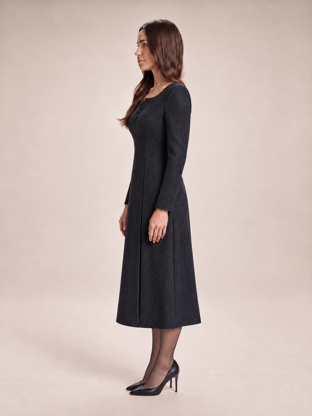 Blazerset met bijpassende midijurk voor dames – Marisol