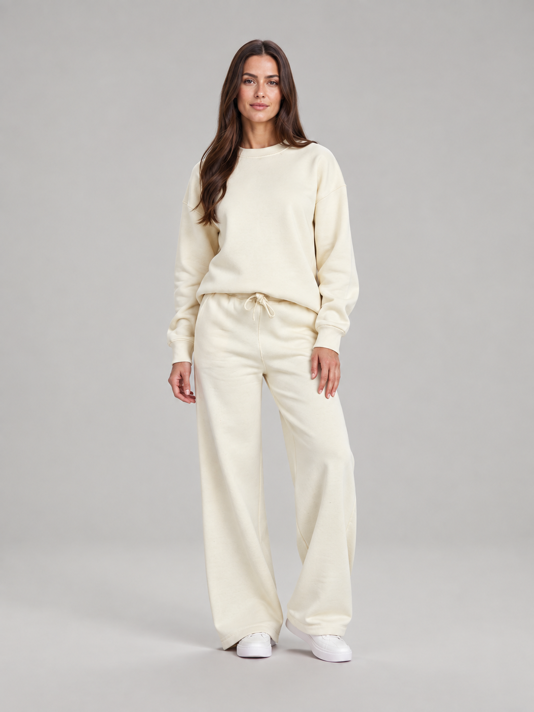 Sweatset met trui en wijde broek voor dames – Merel