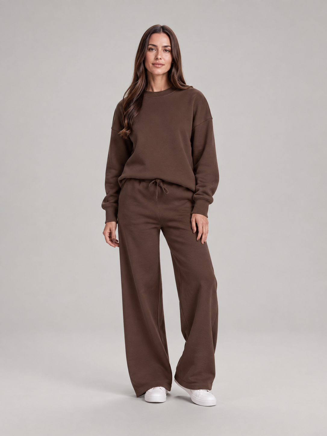 Sweatset met trui en wijde broek voor dames – Merel
