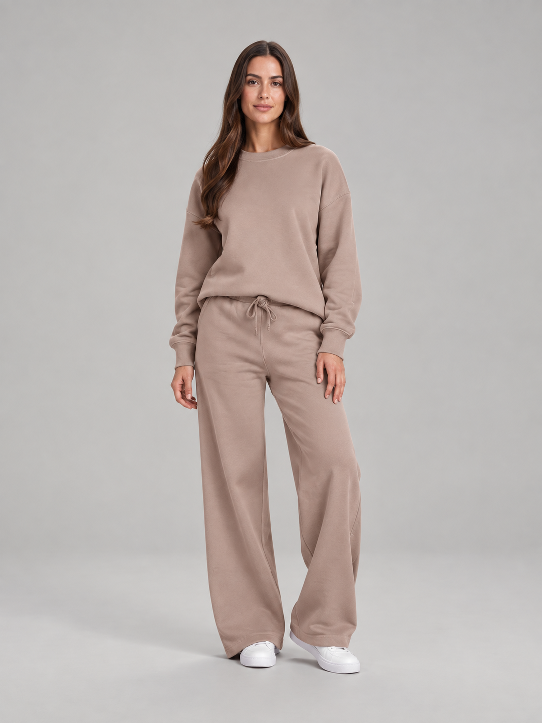 Sweatset met trui en wijde broek voor dames – Merel