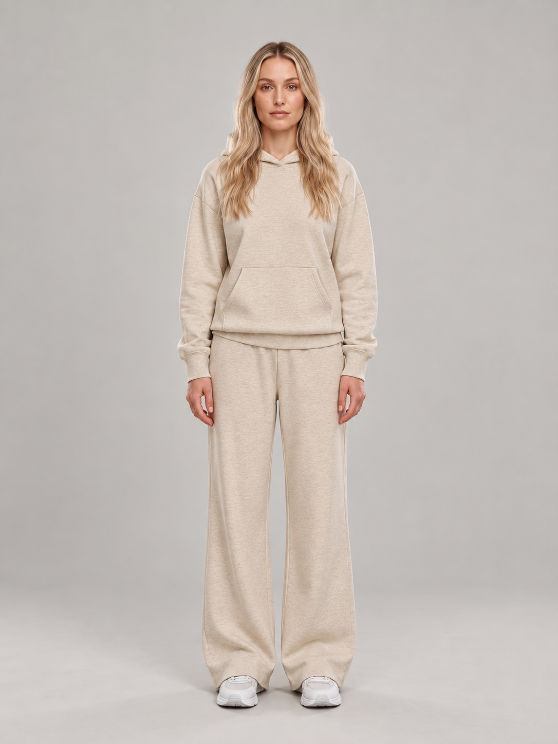 Loungeset met hoodie en wijde broek voor dames – Mirjam