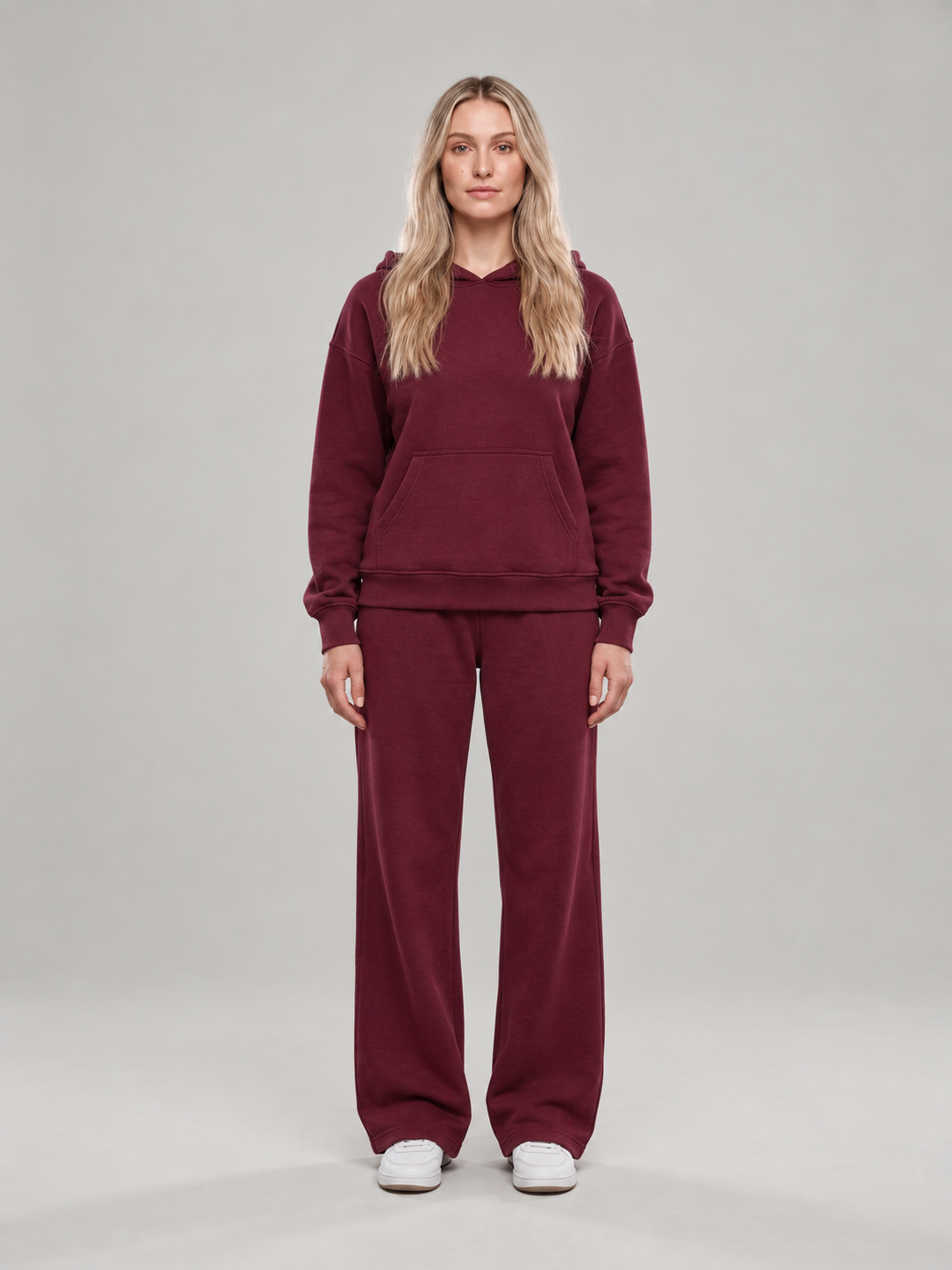 Loungeset met hoodie en wijde broek voor dames – Mirjam