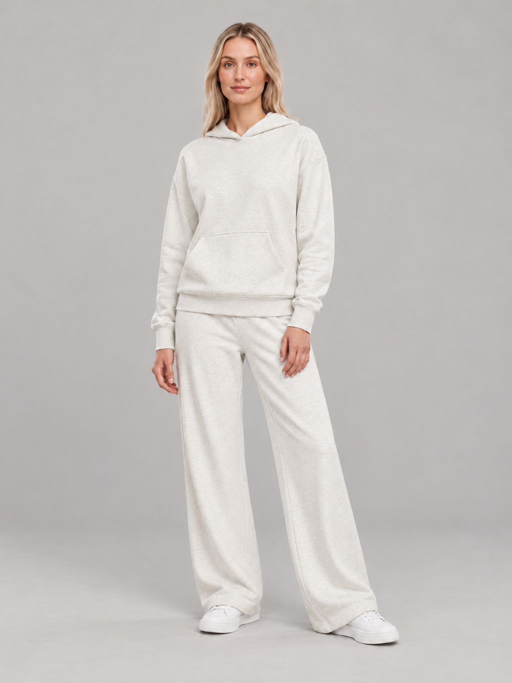Loungeset met hoodie en wijde broek voor dames – Mirjam