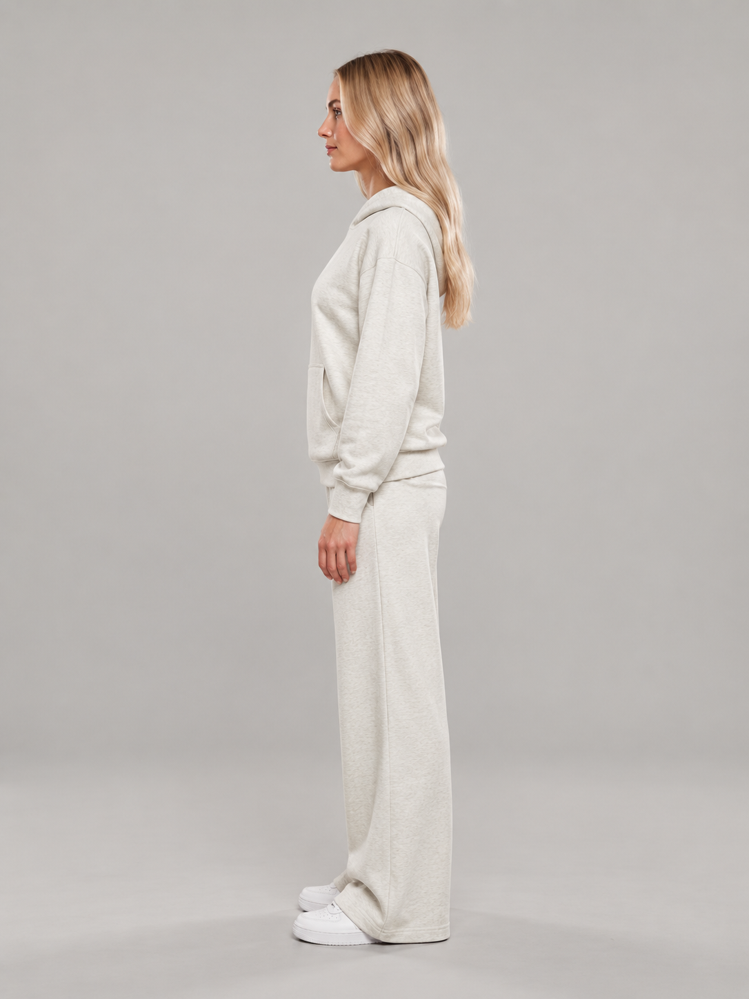 Loungeset met hoodie en wijde broek voor dames – Mirjam