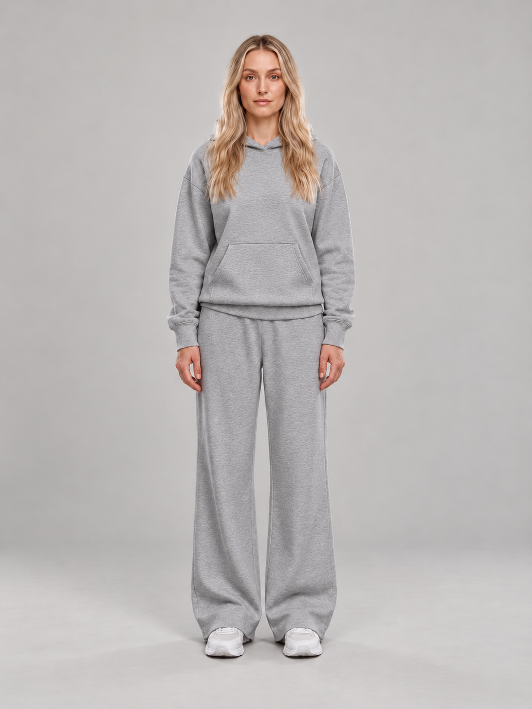 Loungeset met hoodie en wijde broek voor dames – Mirjam