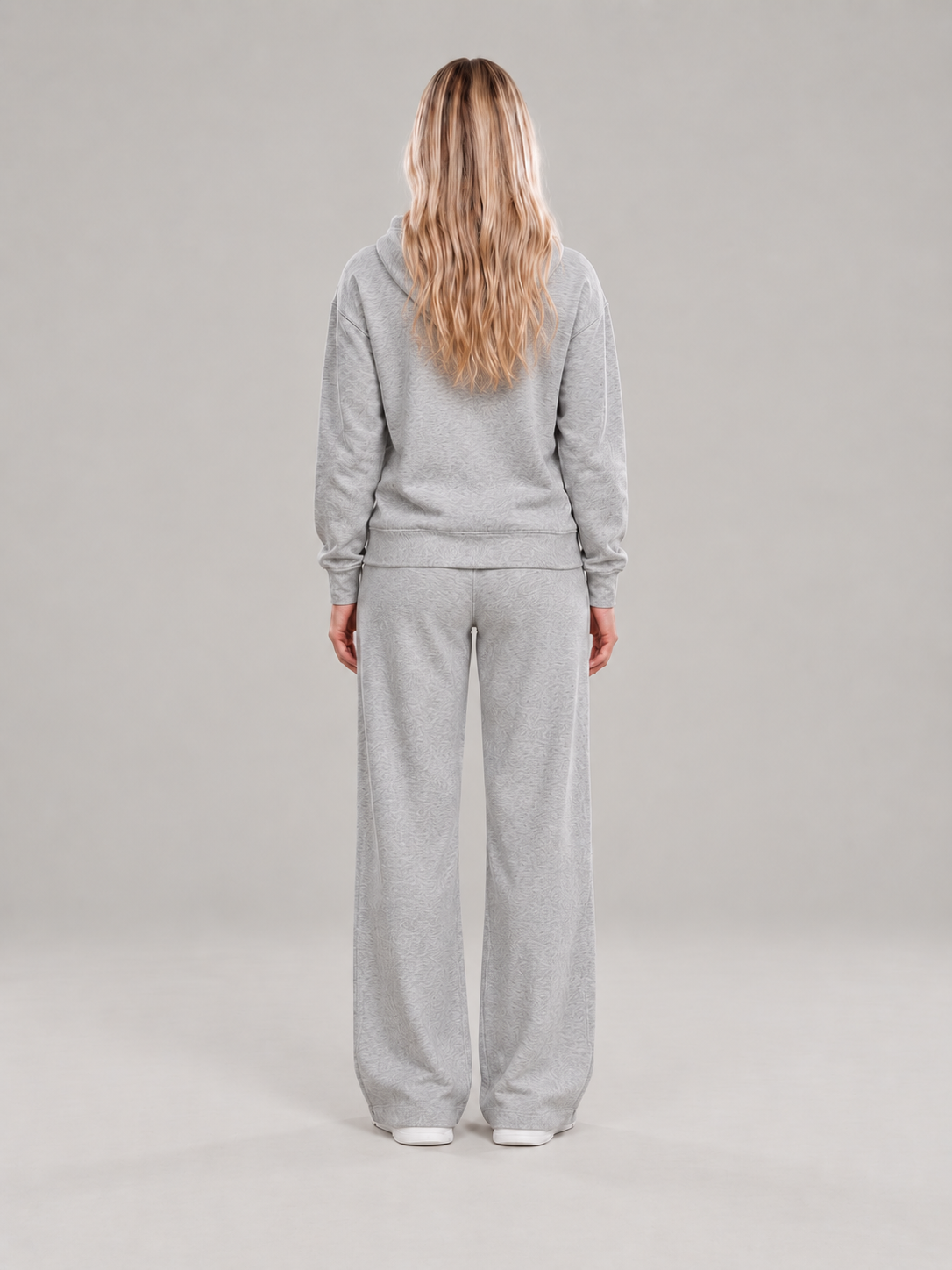 Loungeset met hoodie en wijde broek voor dames – Mirjam