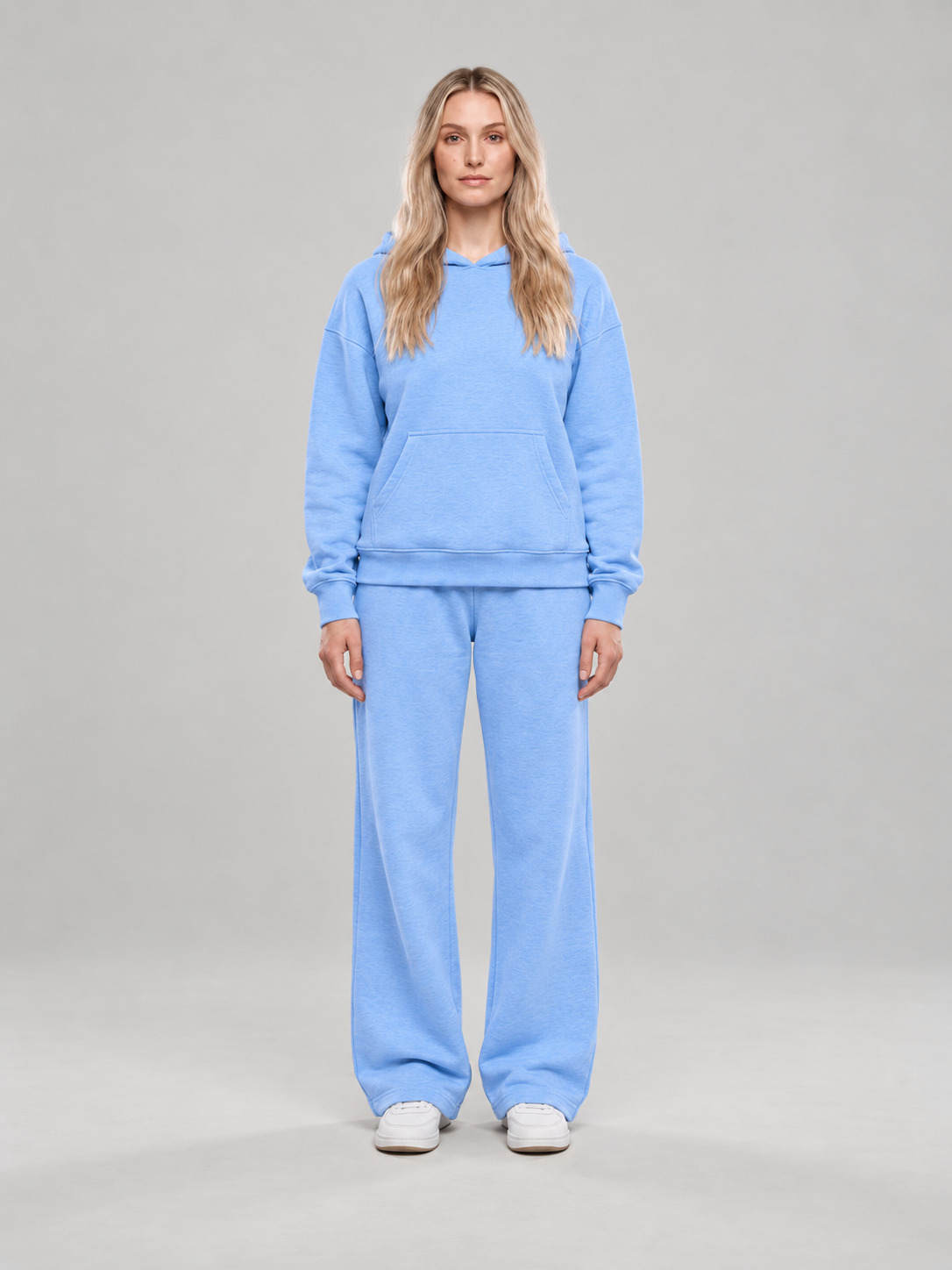 Loungeset met hoodie en wijde broek voor dames – Mirjam
