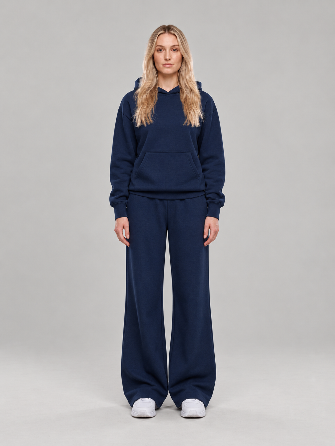 Loungeset met hoodie en wijde broek voor dames – Mirjam