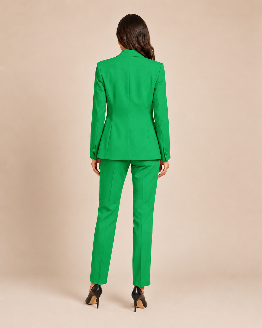 Tweedelig pak met getailleerde blazer voor dames – Nathalie