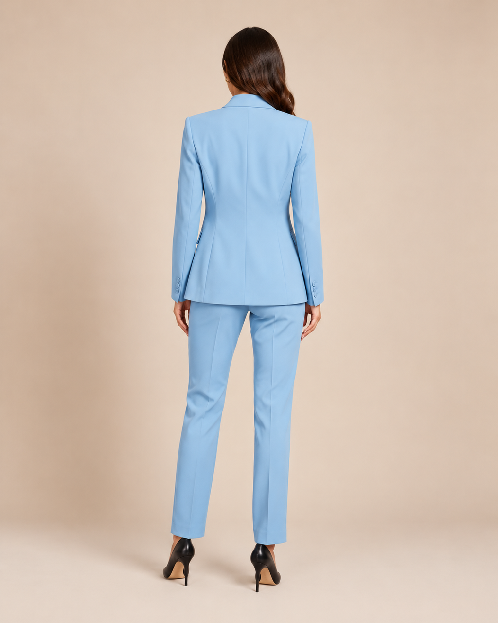 Tweedelig pak met getailleerde blazer voor dames – Nathalie