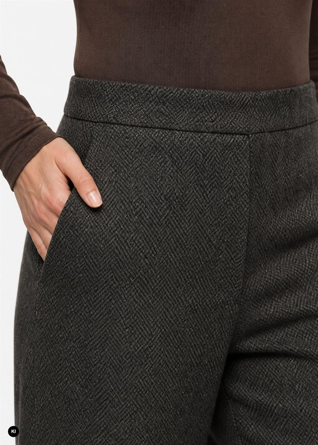 Marian Textured Pull-On Pants - Clara & Vivian