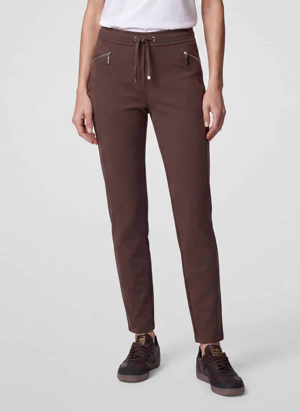 Marian Textured Pull-On Pants - Clara & Vivian