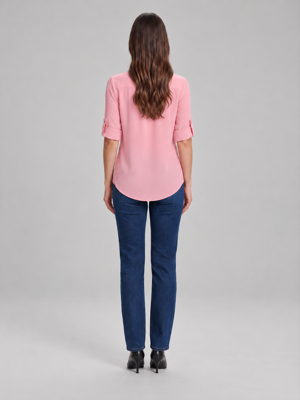 Caroline Zip-Neck Blouse - Clara & Vivian