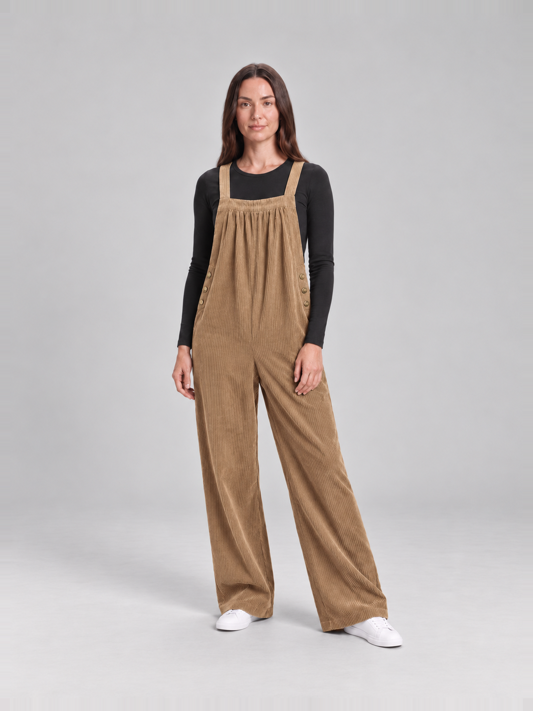 Ruime ribfluwelen tuinbroek voor dames – Wendy