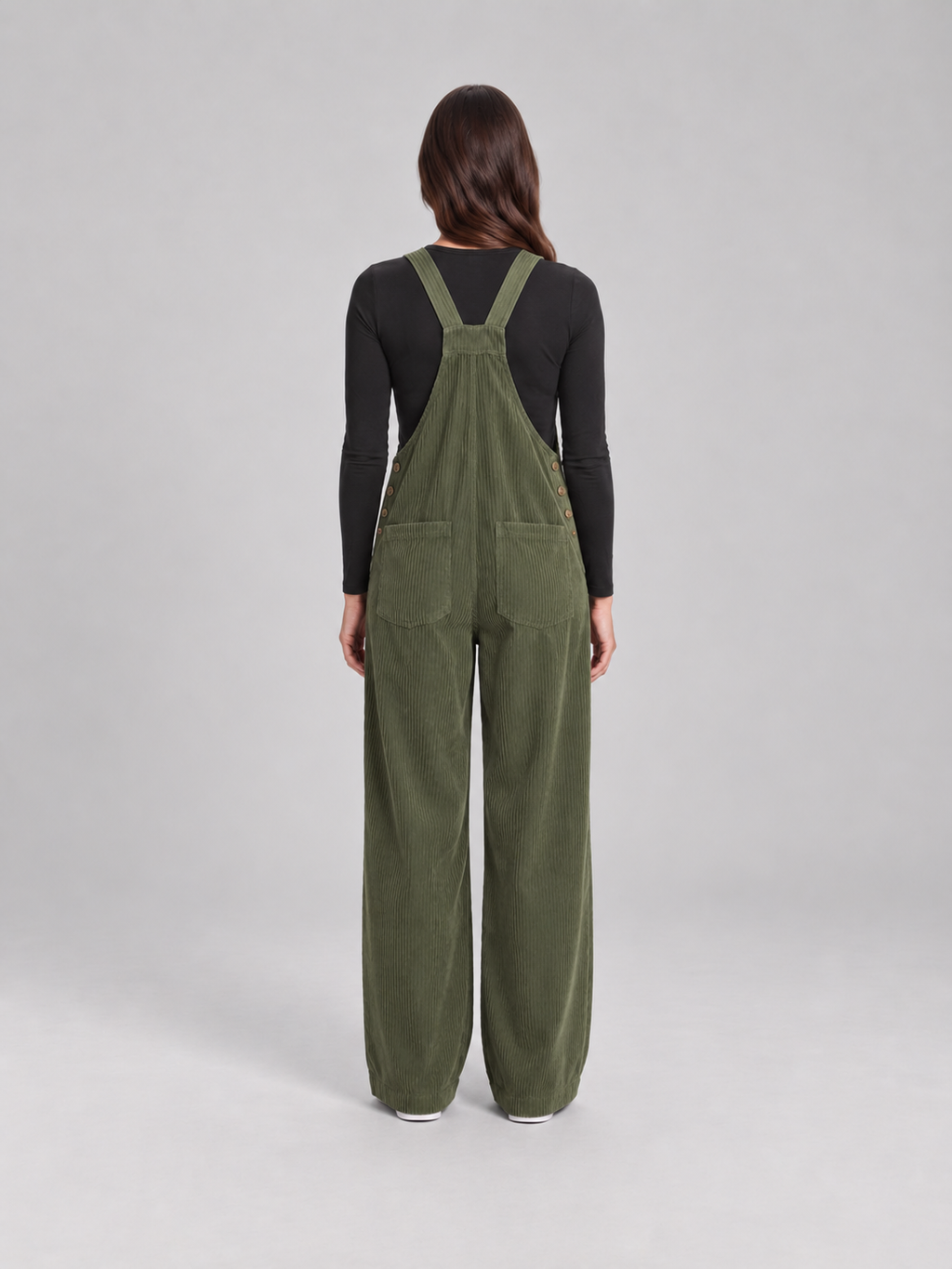 Ruime ribfluwelen tuinbroek voor dames – Wendy