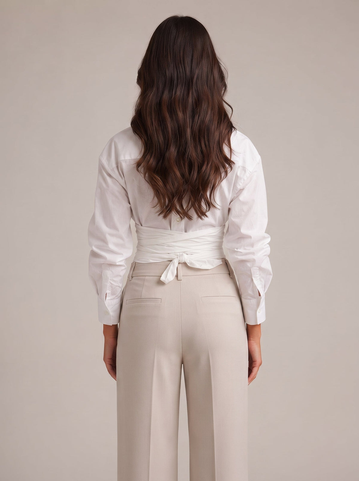 Victoria Tie-Waist Peplum Blouse - Clara & Vivian