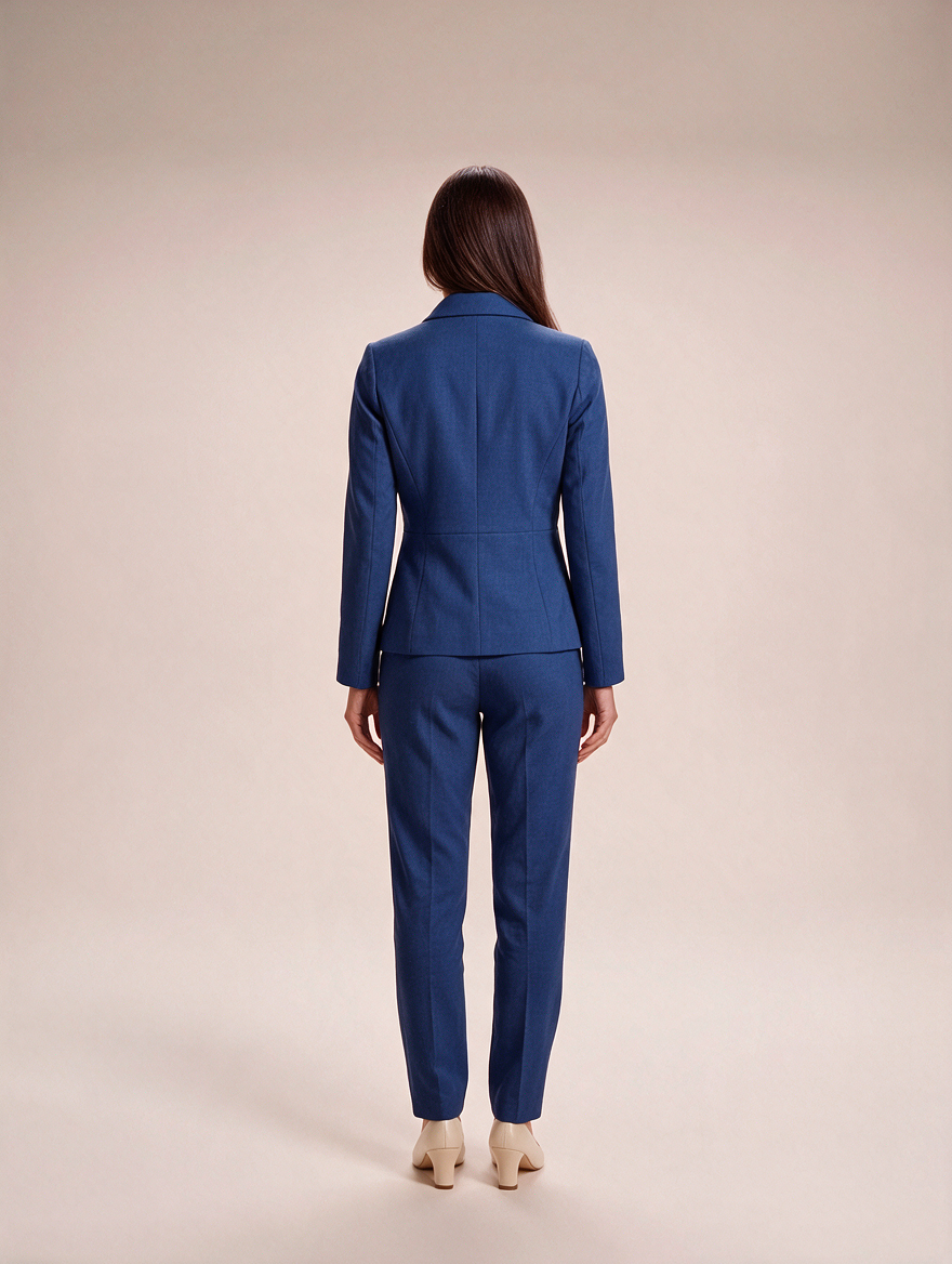 Getailleerd pak met dubbelrijige blazer voor dames – Ilaria