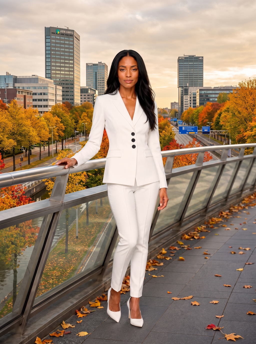 Getailleerd pak met blazer en smalle broek voor dames – Yolara