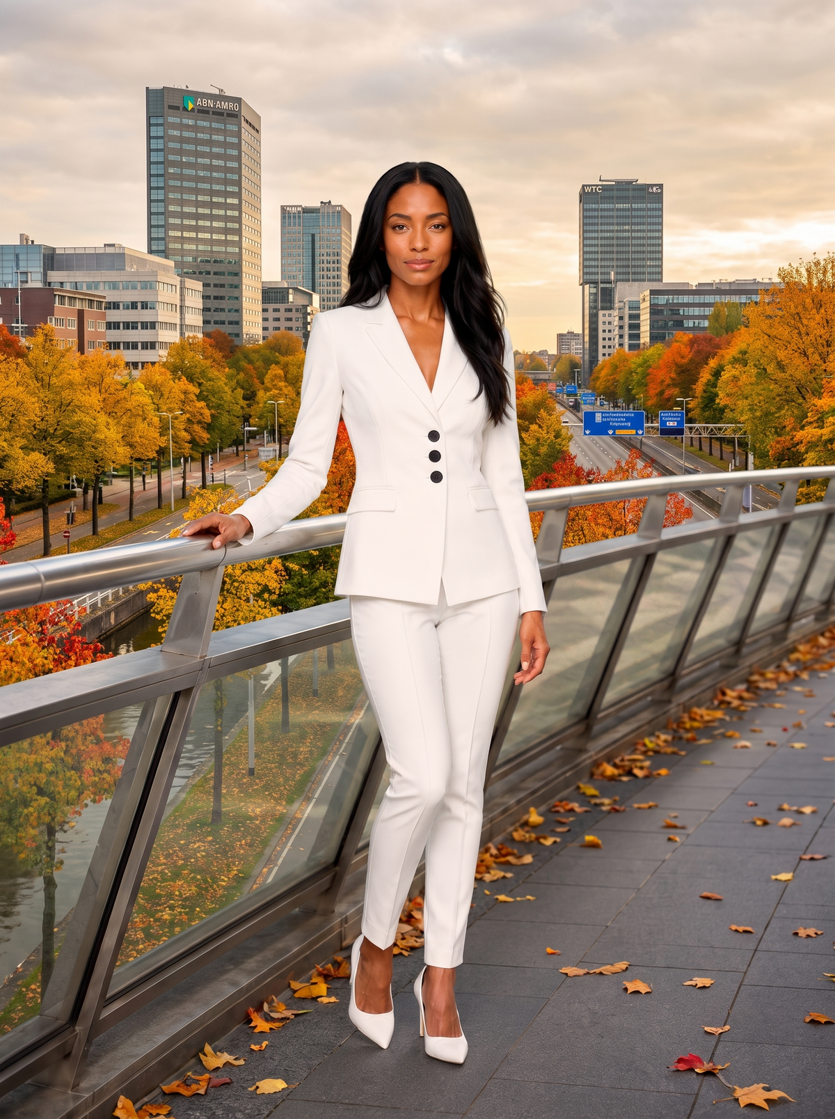 Getailleerd pak met blazer en smalle broek voor dames – Yolara